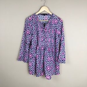 Lafayette 148 New York Psychedelic Blouse